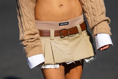 miu miu micro-mini skirt